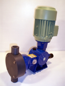Bomba dosificadora de membrana en PVC/PTFE de 11 mm. De Carrera