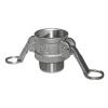 Acoplamiento Rosca Macho en Inox Figura B