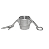 Acoplamiento Rosca Hembra en Inox Figura D