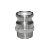 Adaptador Rosca Macho en Inox Figura F