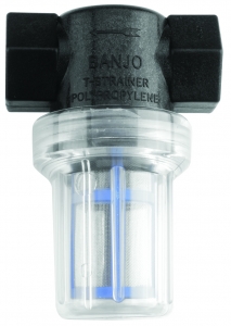 Filtro "T" de Polipropileno "BANJO" de 1/2" y 3/4"